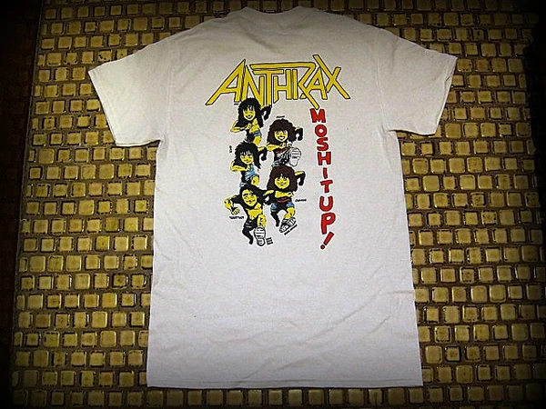Anthrax - Not Man Riding Skateboard / Mosh It Up - Two Sided Printed - T-Shirt